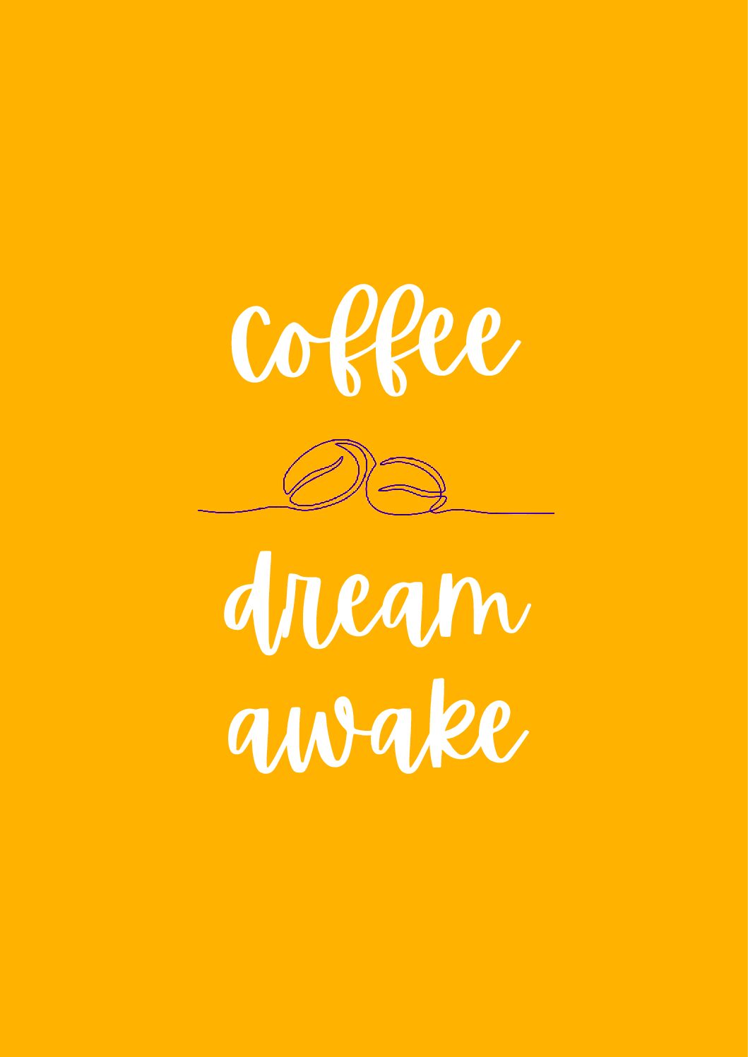 Coffee Dream Awake Digital Print