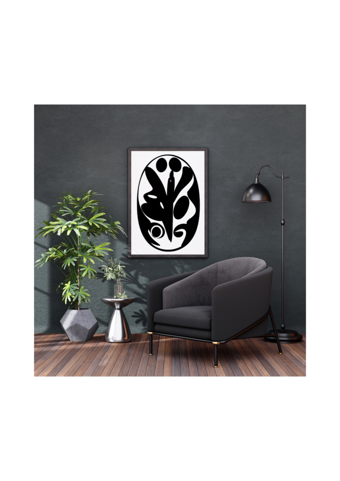 Black and White Art Nouveau Gem - Image 5